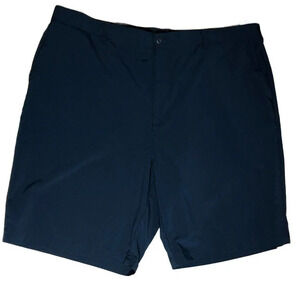Ben Hogan Golf Shorts stretch sz 46 actual 44 flat front pockets navy blue